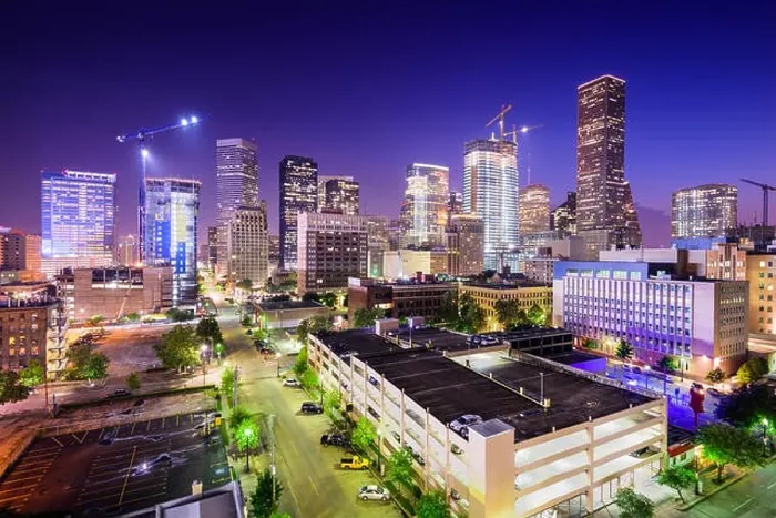 Framed Print : Houston, Texas, USA downtown city skyline at twilight Framed Print : Houston, Texas, USA downtown city skyline at twilight