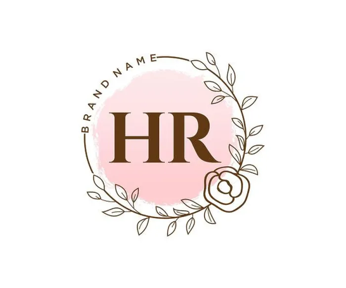 Framed Print : HR feminine logo. Usable for Nature, Salon, Spa, Cosmetic and Beauty Logos. Flat Vector Logo Design Template Element Framed Print : HR feminine logo. Usable for Nature, Salon, Spa, Cosmetic and Beauty Logos. Flat Vector Logo Design Template Element