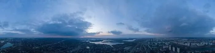 Framed Print : A huge panorama from the air in the Voskresenka area towards the Dnieper River and the right bank of the Dnieper Framed Print : A huge panorama from the air in the Voskresenka area towards the Dnieper River and the right bank of the Dnieper