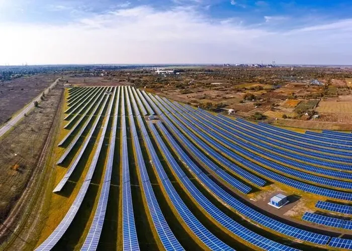 Framed Print : Huge solar power plant to use solar energy in a picturesque green field in Ukraine. Aerial panoramic drone shot Framed Print : Huge solar power plant to use solar energy in a picturesque green field in Ukraine. Aerial panoramic drone shot