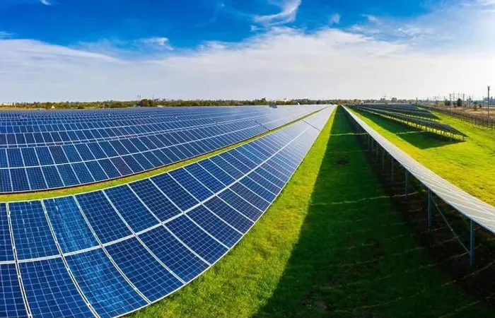 Framed Print : Huge solar power plant to use solar energy in a picturesque green field in Ukraine. Aerial panoramic drone shot Framed Print : Huge solar power plant to use solar energy in a picturesque green field in Ukraine. Aerial panoramic drone shot