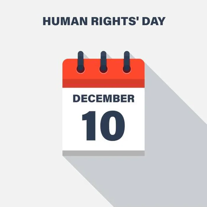 Framed Print : Human Rights Day, December 10, Calendar icon. Date