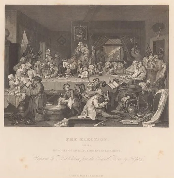 Framed Print : Humours of an Election Entertainment Framed Print : Humours of an Election Entertainment