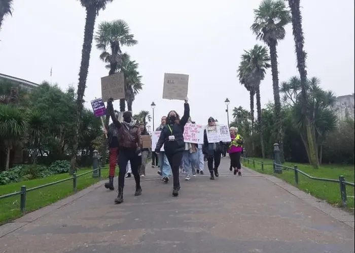 Framed Print : Hundreds participated in a Bournemouth march on January 18th Framed Print : Hundreds participated in a Bournemouth march on January 18th