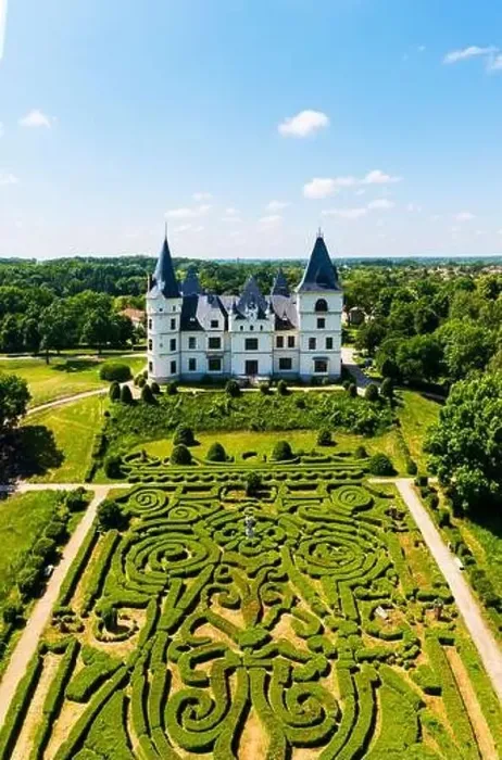 Framed Print : Hungarian romantic style castle in Tiszadob village which name is Andrassy castle Framed Print : Hungarian romantic style castle in Tiszadob village which name is Andrassy castle