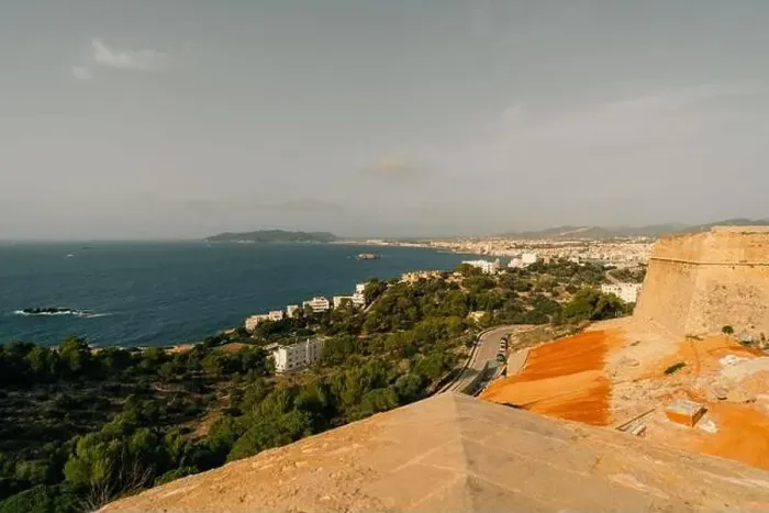 Framed Print : Ibiza Town. Ibiza.Spain - may 2023 Panoramic view from the walls of the castle di Eivissa to the port of Ibiza Framed Print : Ibiza Town. Ibiza.Spain - may 2023 Panoramic view from the walls of the castle di Eivissa to the port of Ibiza