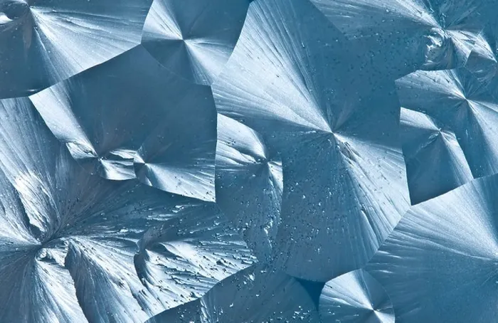 Framed Print : an ice texture macro photography Framed Print : an ice texture macro photography