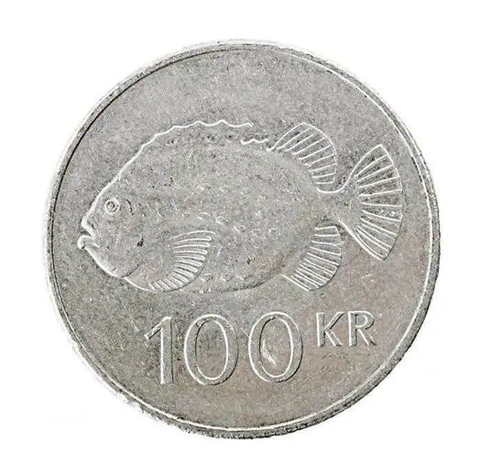 Framed Print : Icelandic 100 krona coin Framed Print : Icelandic 100 krona coin