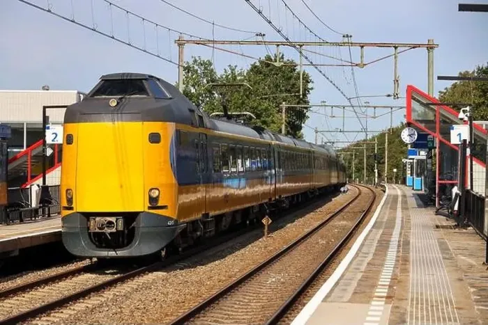 Framed Print : ICM Koploper intercity train of NS running along Nieuwerkerk aan den IJssel in the Netherlands