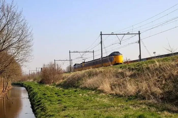 Framed Print : ICM koploper intercity train in railroad track at Zevenhuizen in the Netherlands Framed Print : ICM koploper intercity train in railroad track at Zevenhuizen in the Netherlands