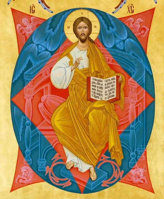 Framed Print : The icon of Christ Pantocrator (Christ in Majesty or Christ Enthroned)