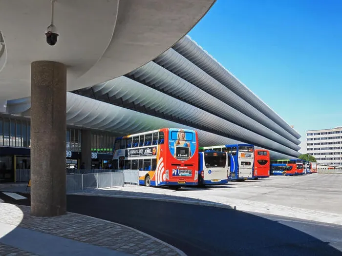 Framed Print : The iconic brutalist architecture of Preston Bus Station