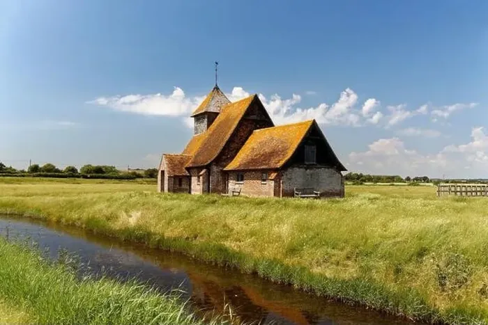 Framed Print : Iconic Church on the Marsh at Fairfield, Kent