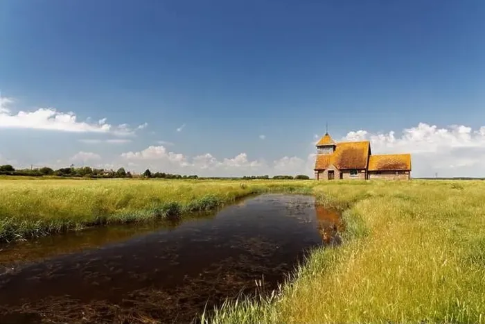 Framed Print : Iconic Church on the Marsh at Fairfield, Kent