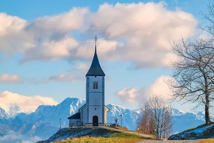 Framed Print : Iconic church of St. Primož and Felicijan