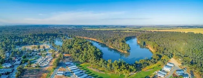 Framed Print : Iconic Murray River flowing through New South Wales in Australia
