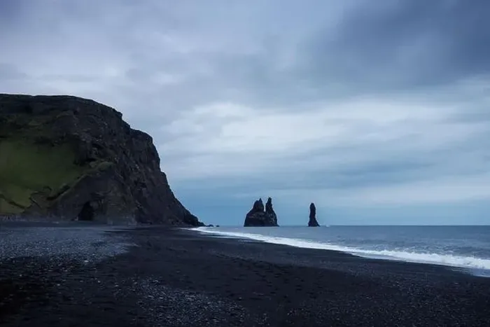 Framed Print : Iconic scenery of Reynisfjara beach in Iceland