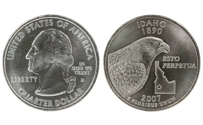 Framed Print : Idaho State Quarter coin Framed Print : Idaho State Quarter coin