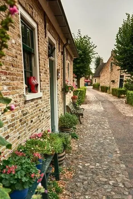 Framed Print : idyllic dutch fortress village of bourtange in summer Framed Print : idyllic dutch fortress village of bourtange in summer