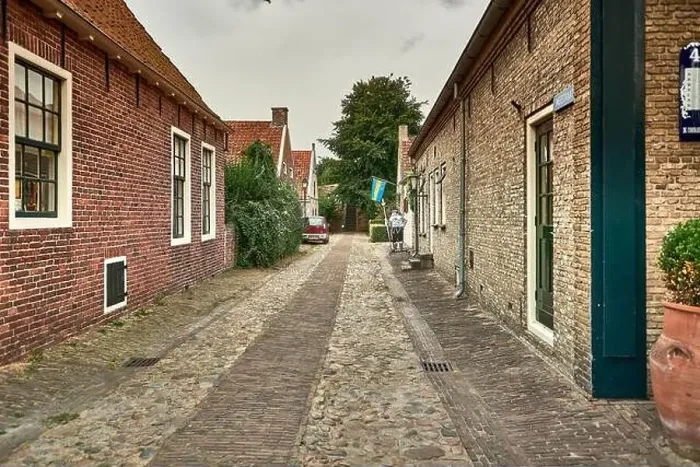 Framed Print : idyllic dutch fortress village of bourtange in summer