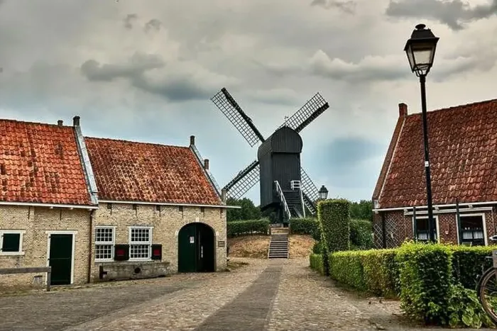 Framed Print : idyllic dutch fortress village of bourtange in summer Framed Print : idyllic dutch fortress village of bourtange in summer
