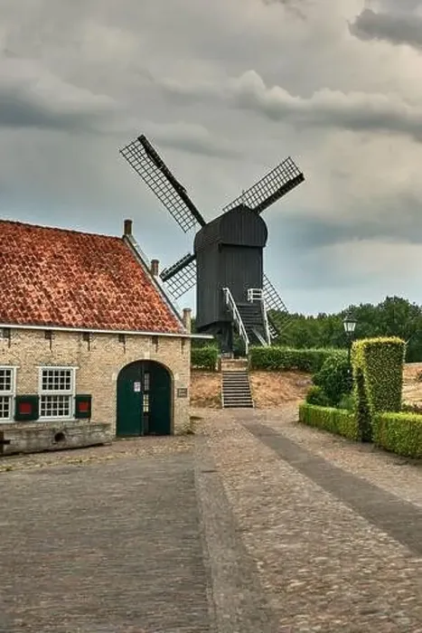 Framed Print : idyllic dutch fortress village of bourtange in summer Framed Print : idyllic dutch fortress village of bourtange in summer
