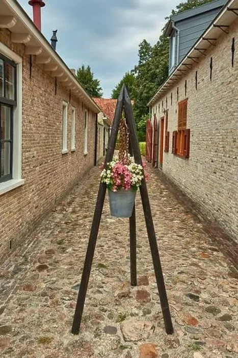 Framed Print : idyllic dutch fortress village of bourtange in summer