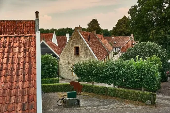 Framed Print : idyllic dutch fortress village of bourtange in summer Framed Print : idyllic dutch fortress village of bourtange in summer