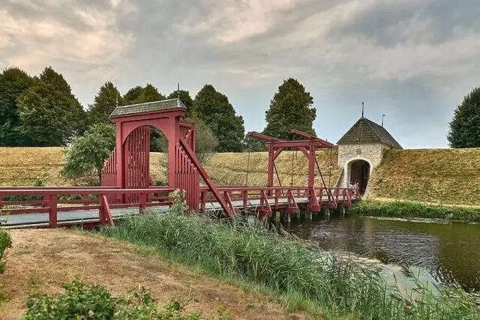 Framed Print : idyllic dutch fortress village of bourtange in summer Framed Print : idyllic dutch fortress village of bourtange in summer