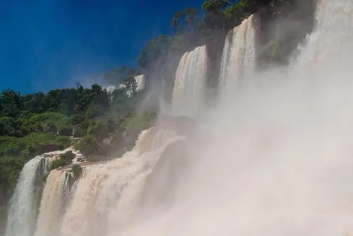 Framed Print : Iguacu (Iguazu) falls on a border of Brazil and Argentina Framed Print : Iguacu (Iguazu) falls on a border of Brazil and Argentina