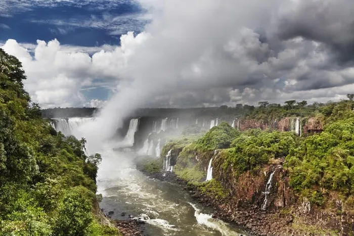 Framed Print : Iguassu Falls, the largest series of waterfalls of the world, located at the Brazilian and Argentinian border, View from Brazilian side Framed Print : Iguassu Falls, the largest series of waterfalls of the world, located at the Brazilian and Argentinian border, View from Brazilian side