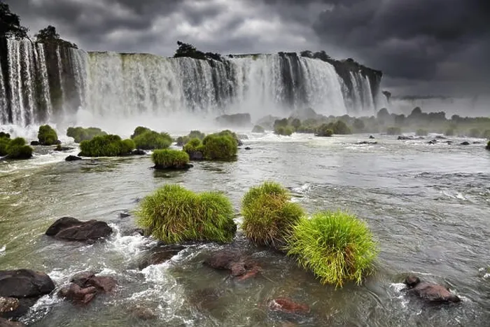 Framed Print : Iguassu Falls, the largest series of waterfalls of the world, located at the Brazilian and Argentinian border, View from Brazilian side Framed Print : Iguassu Falls, the largest series of waterfalls of the world, located at the Brazilian and Argentinian border, View from Brazilian side