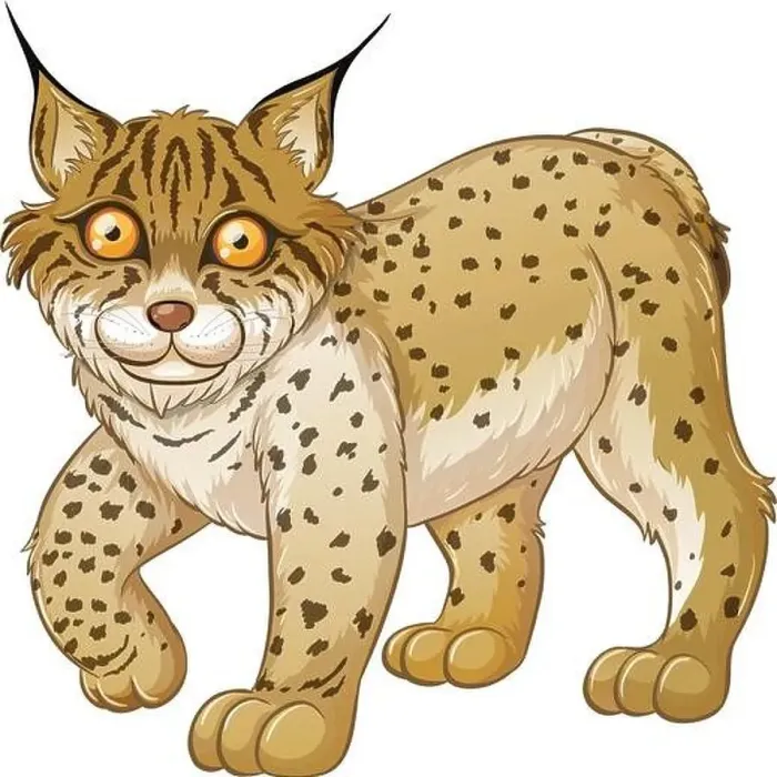 Framed Print : Illustration of a close up lynx Framed Print : Illustration of a close up lynx