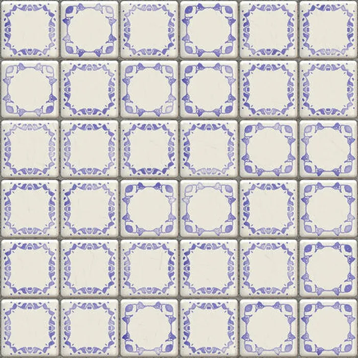 Framed Print : illustration of a Delft tiles texture Framed Print : illustration of a Delft tiles texture