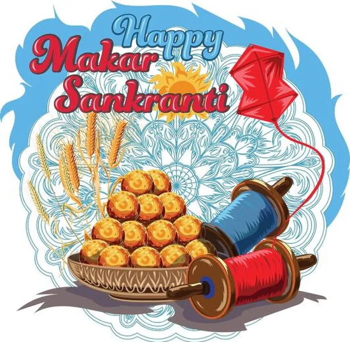 Framed Print : illustration of Happy Makar Sankranti wallpaper with colorful kite string for festival of India. Isolated image Framed Print : illustration of Happy Makar Sankranti wallpaper with colorful kite string for festival of India. Isolated image