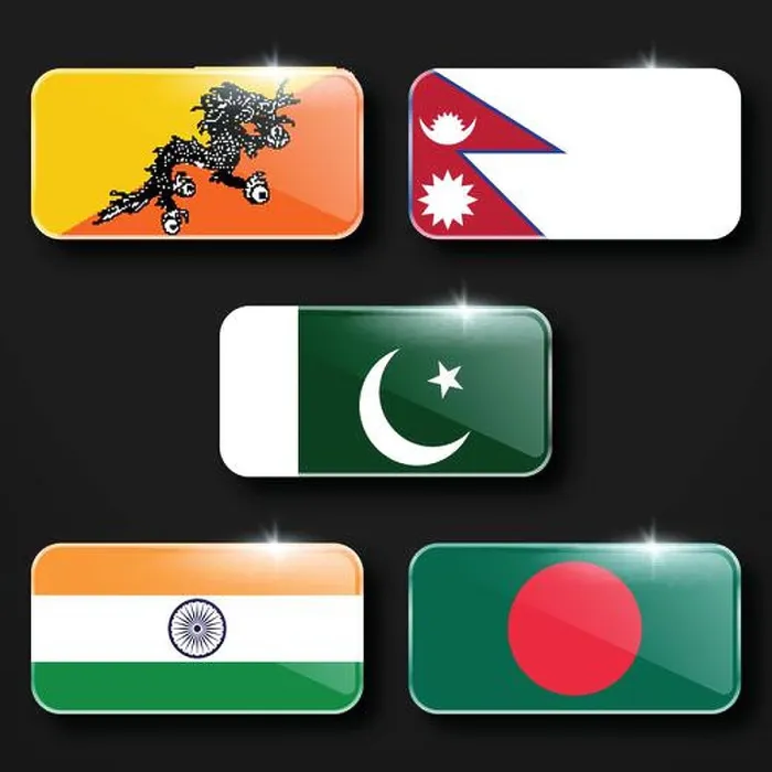 Framed Print : Illustration Vector Featuring India, Pakistan, Bangladesh, Nepal and Bhuthan Identities Framed Print : Illustration Vector Featuring India, Pakistan, Bangladesh, Nepal and Bhuthan Identities