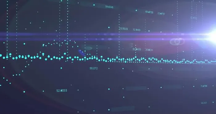 Framed Print : Image of graphs, increasing numbers and lens flare against abstract background Framed Print : Image of graphs, increasing numbers and lens flare against abstract background
