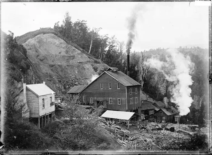 Framed Print : This image presents the Globe Hill Mine near Reefton Framed Print : This image presents the Globe Hill Mine near Reefton