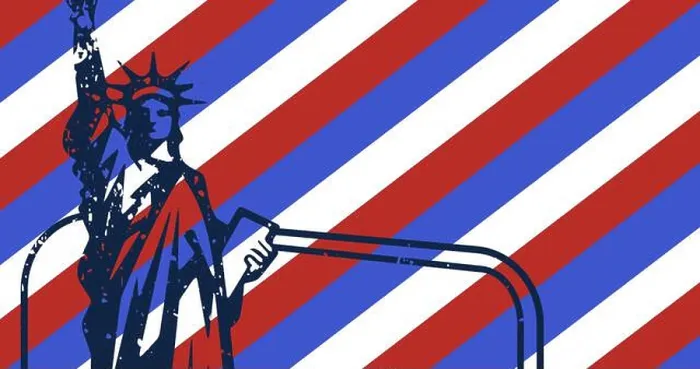 Framed Print : Image of stripes and stars coloured with flag of usa over statue of liberty Framed Print : Image of stripes and stars coloured with flag of usa over statue of liberty