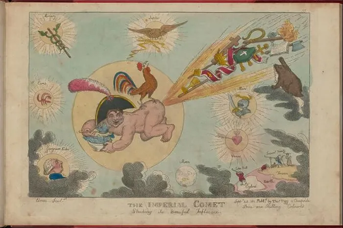 Framed Print : The Imperial comet sheding its baneful Influence Framed Print : The Imperial comet sheding its baneful Influence