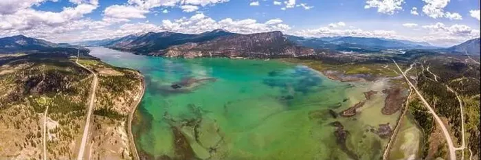 Framed Print : Incredibly beautiful lake in northern British Columbia taken by a drone. Summer in Canada Framed Print : Incredibly beautiful lake in northern British Columbia taken by a drone. Summer in Canada