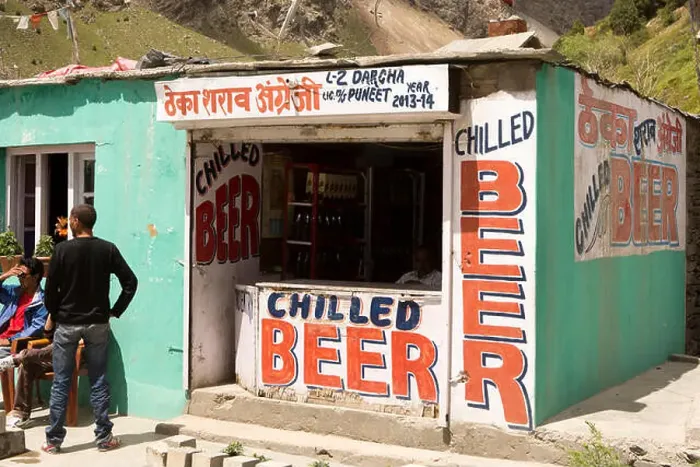 Framed Print : India, Himachal Pradesh, Lahaul and Spiti, Darcha, Chilled Beer shop Framed Print : India, Himachal Pradesh, Lahaul and Spiti, Darcha, Chilled Beer shop