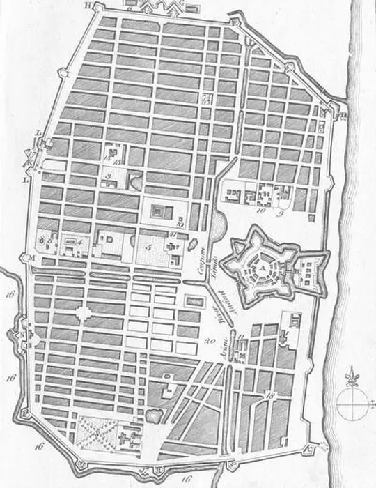 Framed Print : INDIA: Plan of Puducherry Pondicherry, antique print 1759 Framed Print : INDIA: Plan of Puducherry Pondicherry, antique print 1759