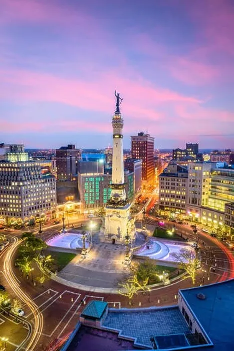 Framed Print : Indianapolis, Indiana, USA skyline over Monument Circle Framed Print : Indianapolis, Indiana, USA skyline over Monument Circle