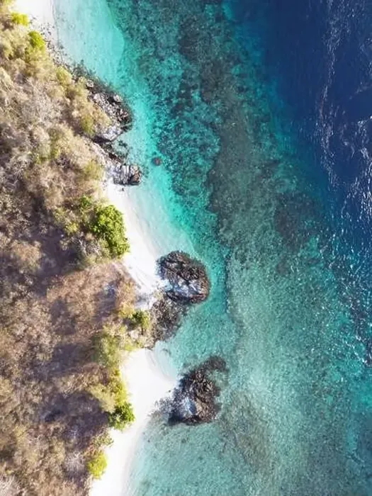 Framed Print : Indonesia Alor - Drone view Nuhakepa Island coast line Framed Print : Indonesia Alor - Drone view Nuhakepa Island coast line