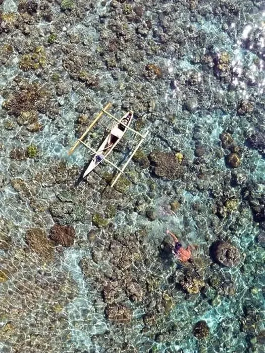 Framed Print : Indonesia Alor - Drone view Pura Island Sea nomads - Bajau - Fishing Framed Print : Indonesia Alor - Drone view Pura Island Sea nomads - Bajau - Fishing