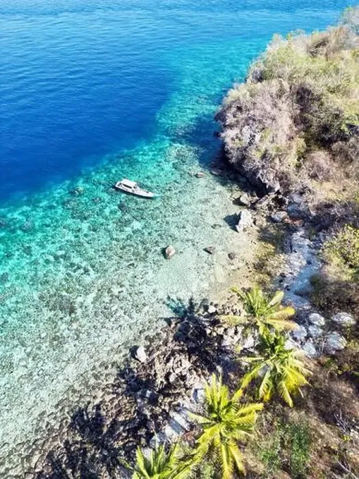 Framed Print : Indonesia Alor - Drone view Ternate Island coast line Framed Print : Indonesia Alor - Drone view Ternate Island coast line