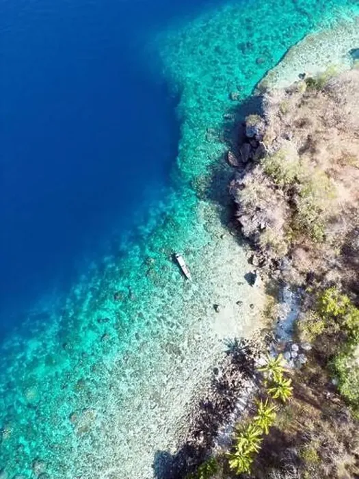 Framed Print : Indonesia Alor - Drone view Ternate Island coast line Framed Print : Indonesia Alor - Drone view Ternate Island coast line