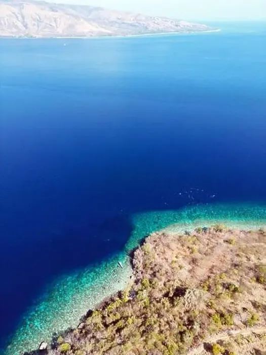 Framed Print : Indonesia Alor - Drone view Ternate Island coast line Framed Print : Indonesia Alor - Drone view Ternate Island coast line