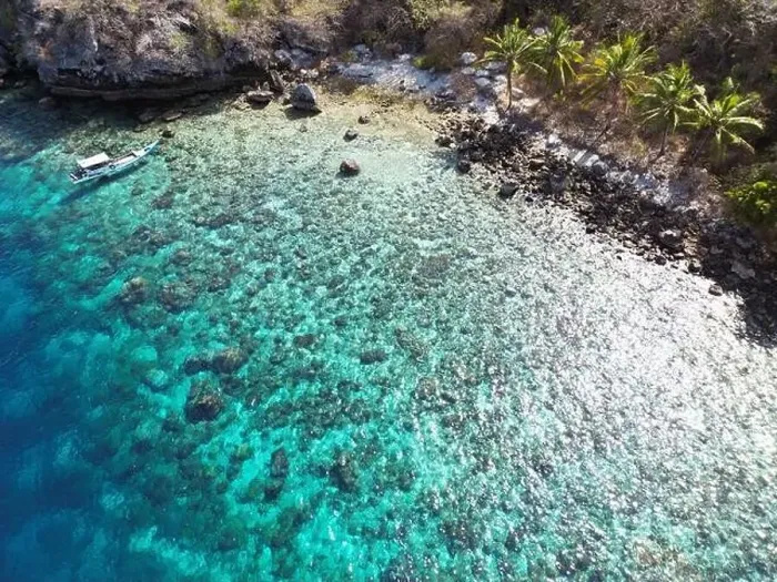 Framed Print : Indonesia Alor - Drone view Ternate Island coast line Framed Print : Indonesia Alor - Drone view Ternate Island coast line
